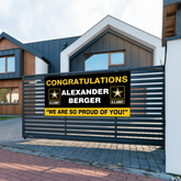 U.S. Army Graduation Banner - Congratulations Soldier We Are So Proud Of You Custom Congrats Sign